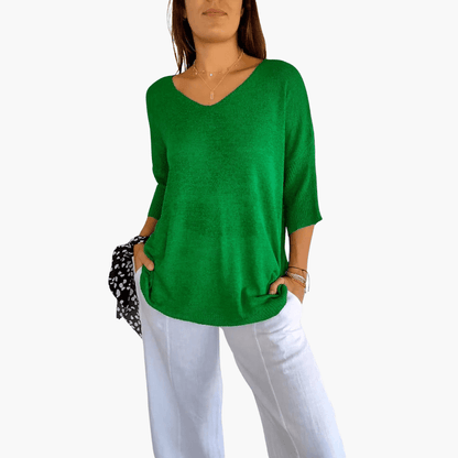 Women's V-Neck T-Shirt | Casual Short Sleeve Womens Shirts - 5