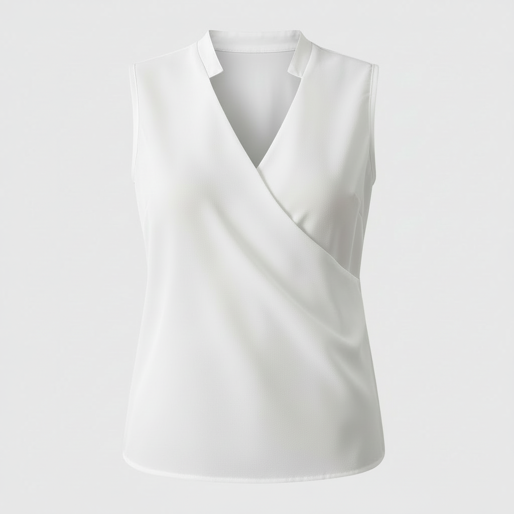 Women's V-Neck Top | Casual Summer Blouse - 3
