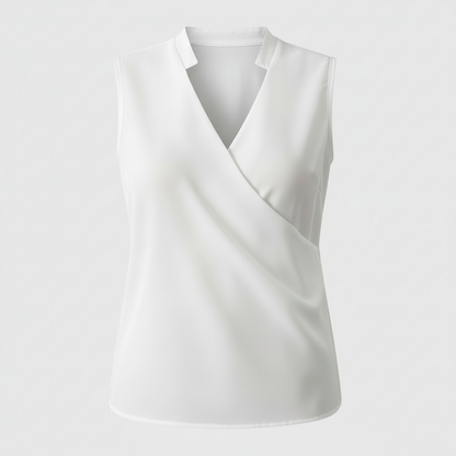 Women's V-Neck Top | Casual Summer Blouse - 3