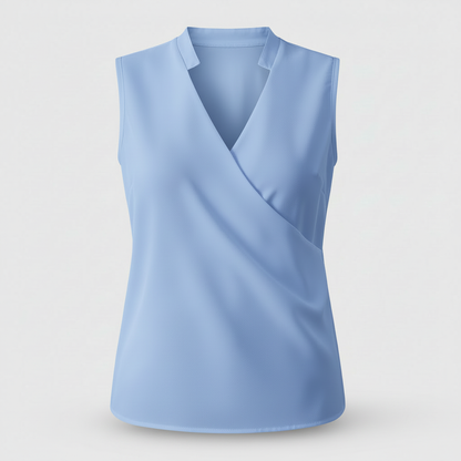 Women's V-Neck Top | Casual Summer Blouse - 4