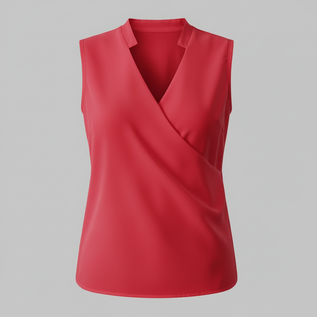 Women's V-Neck Top | Casual Summer Blouse - 6