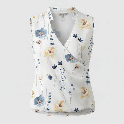 Women's V-Neck Top | Casual Summer Blouse - 7