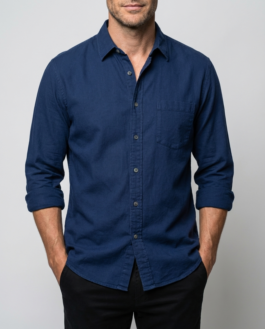 Men's Long Sleeve Casual Shirt Vicente | Comfortable Everyday Wear - 2