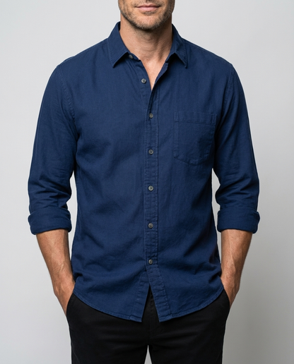 Men's Long Sleeve Casual Shirt Vicente | Comfortable Everyday Wear - 2