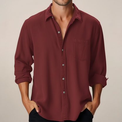 Men's Long Sleeve Casual Shirt Vicente | Comfortable Everyday Wear - 4
