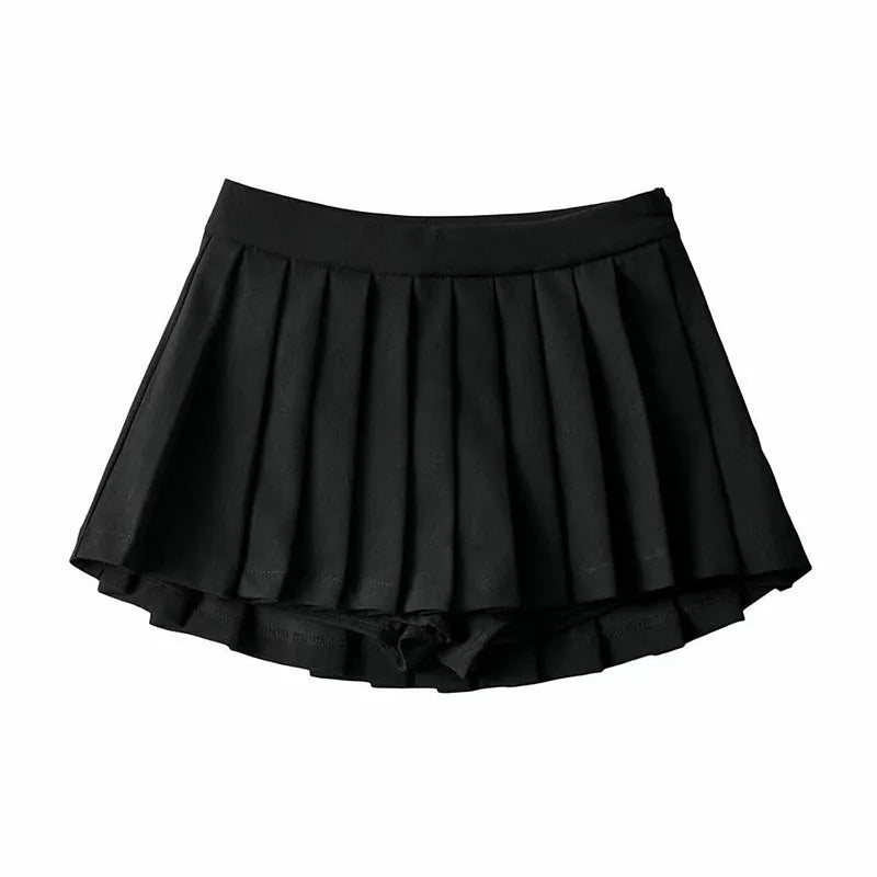 Vintage White Pleated Skirt | Women's High Waist Summer Skirt - 5