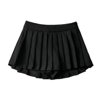 Vintage White Pleated Skirt | Women's High Waist Summer Skirt - 5