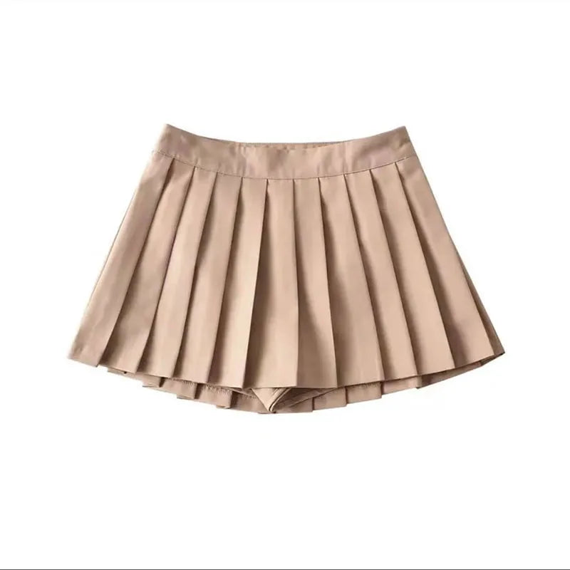 Vintage White Pleated Skirt | Women's High Waist Summer Skirt - 7