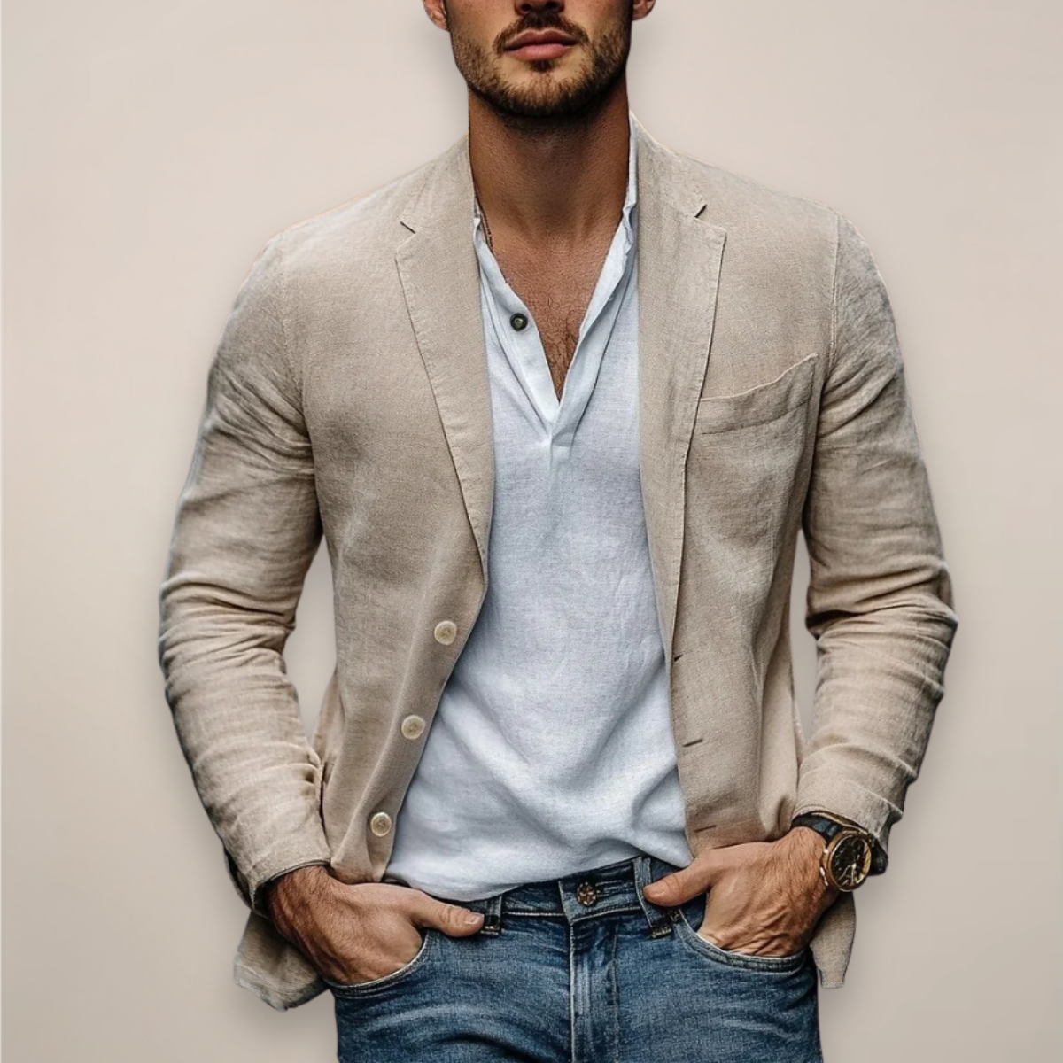 Vittorio Men's Casual Blazer | Comfortable Spring Jacket - 1