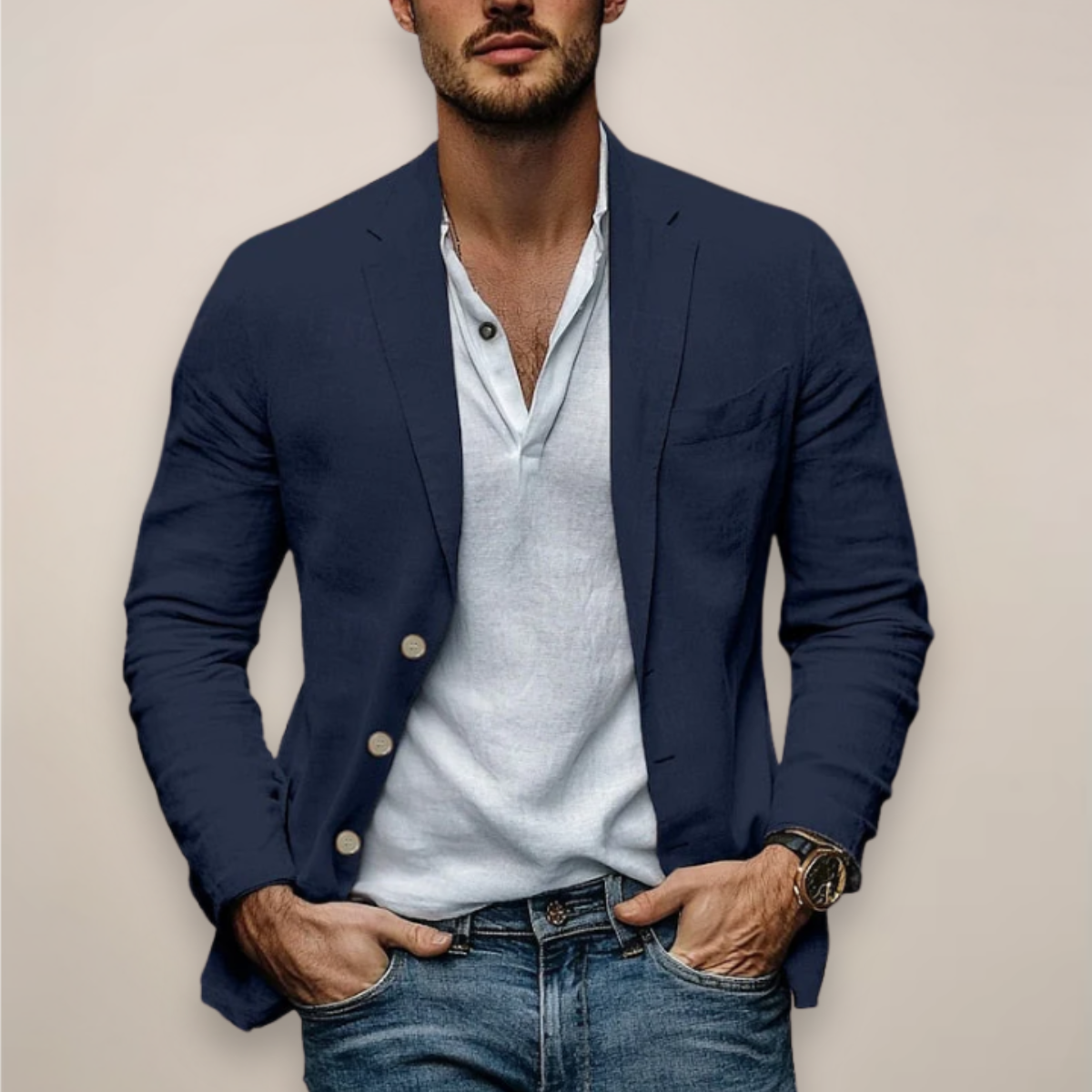Vittorio Men's Casual Blazer | Comfortable Spring Jacket - 2