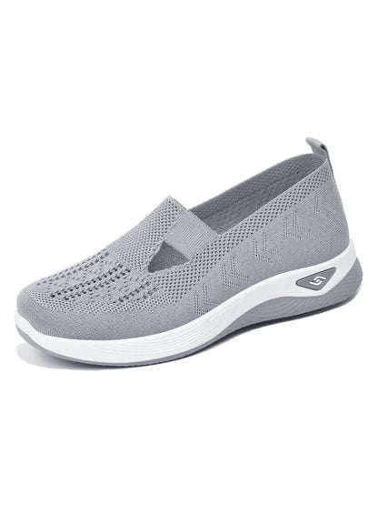 White Breathable Sneakers | Women's Casual Low-Top Shoes - 6