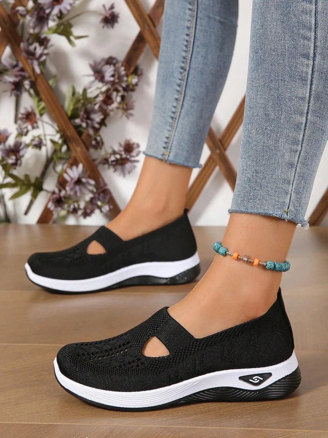 White Breathable Sneakers | Women's Casual Low-Top Shoes - 2