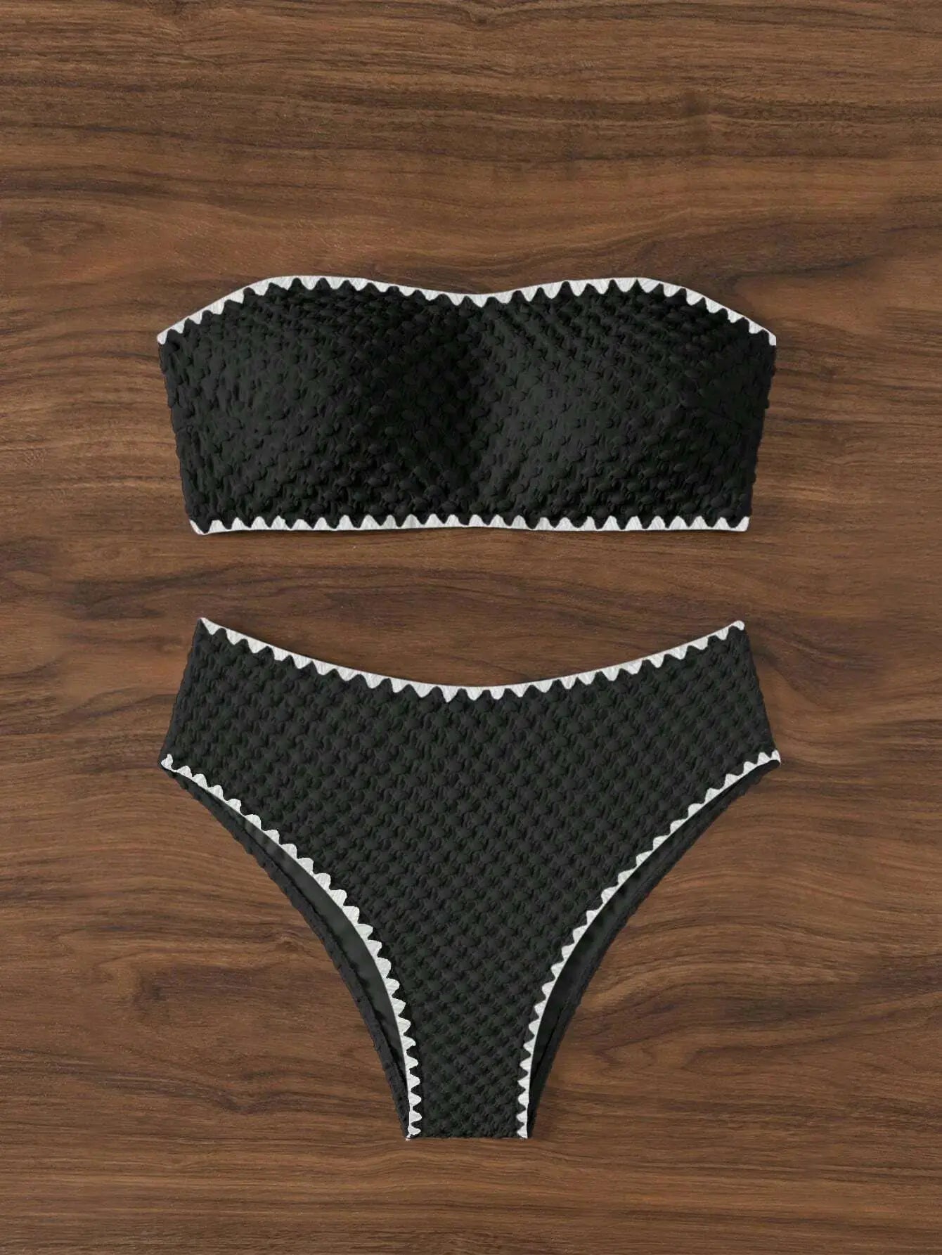 White Bandeau Bikini Set | Two-Piece Swimwear for Women - 8