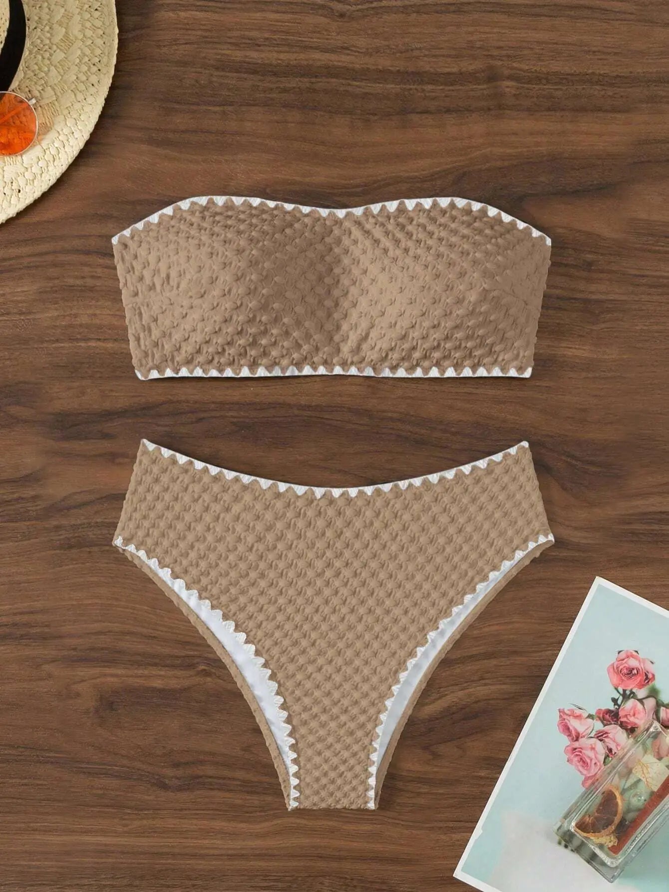 White Bandeau Bikini Set | Two-Piece Swimwear for Women - 10