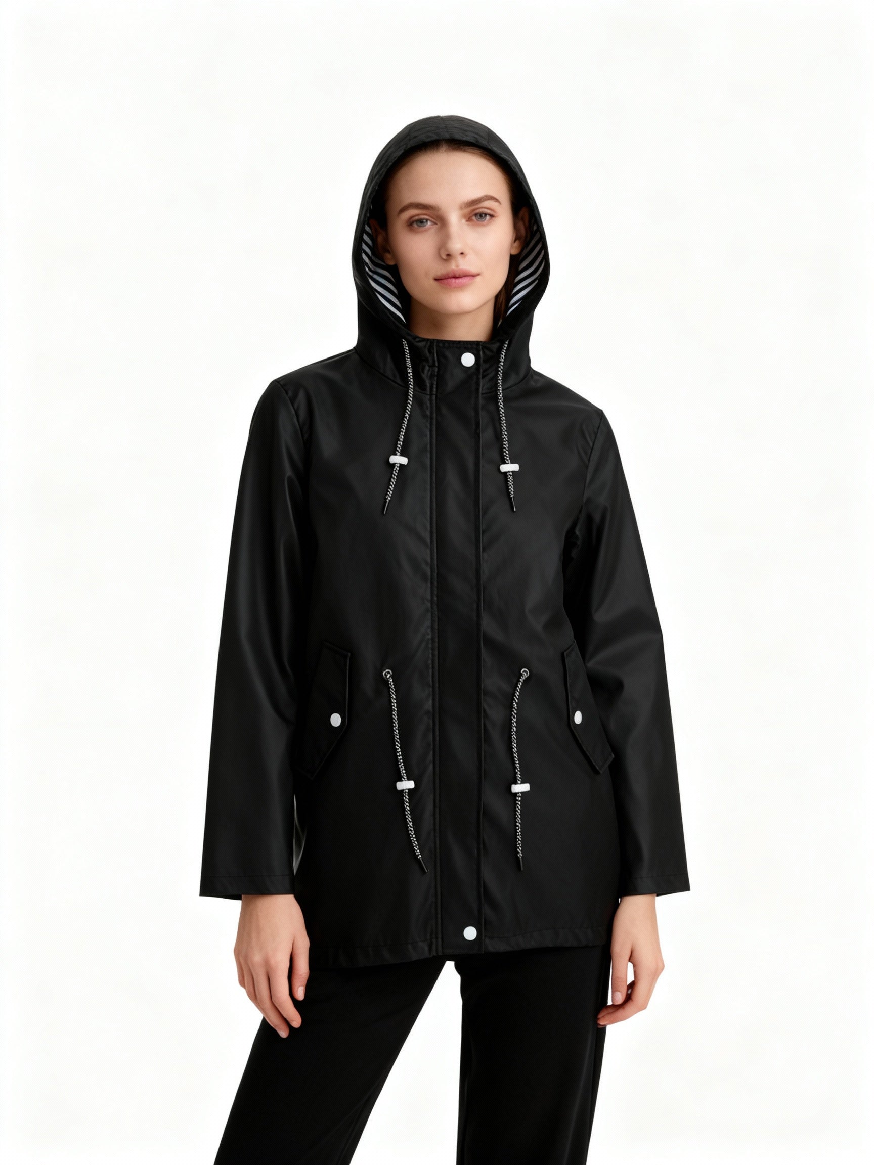 Water-Resistant Hooded Coat | Winter Coats Women - 4