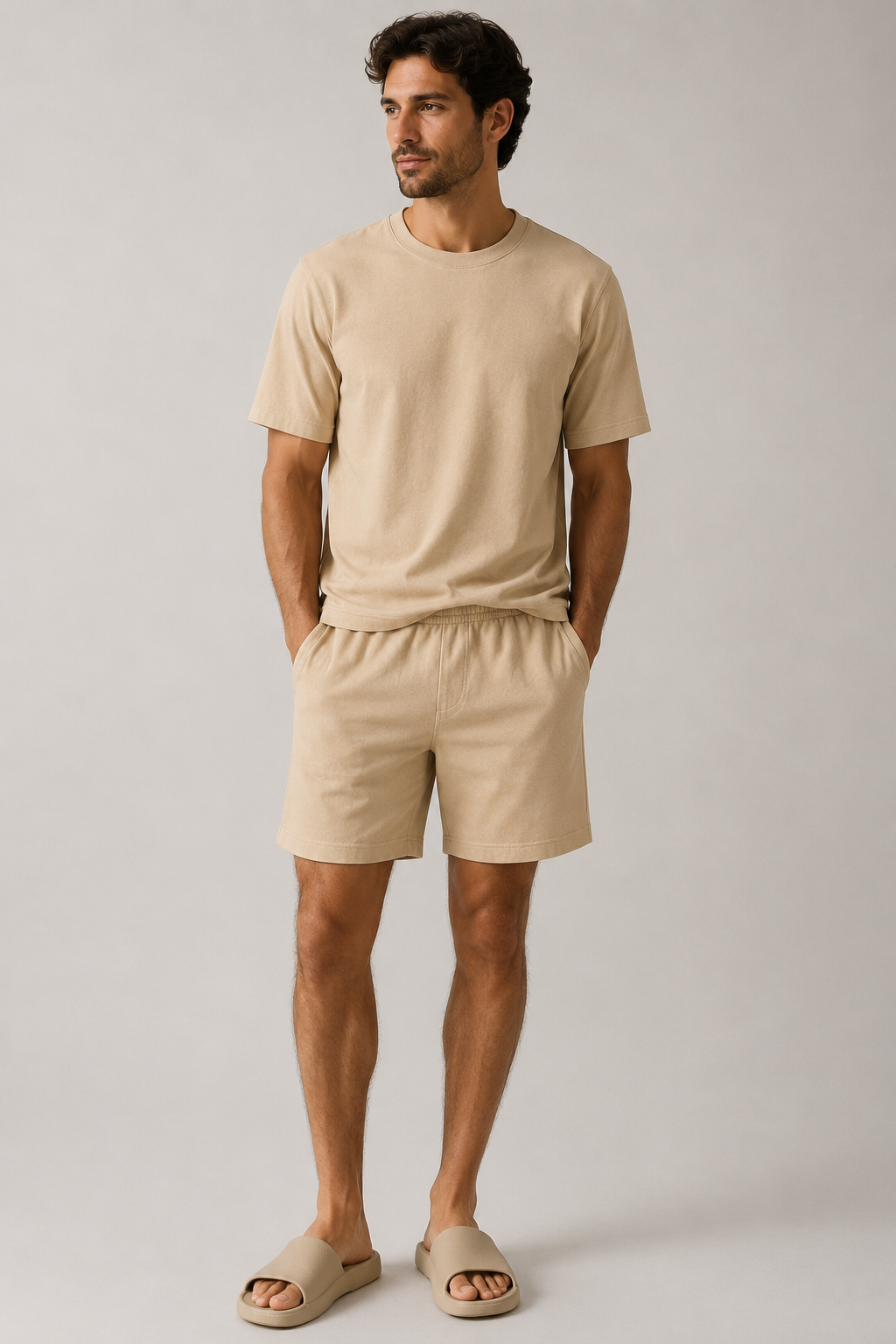 Men's Casual Short Set | T-Shirt and Shorts Outfit - 2